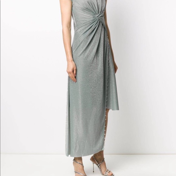 Beautiful authentic Lanvin drape design, asymetric dress, polyamide/silk,size 42 - Picture 5 of 9